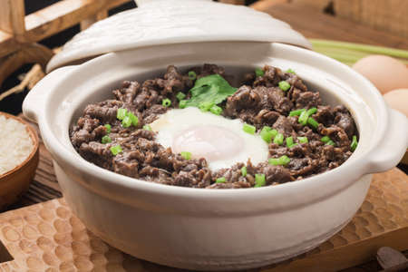 Cantonese style rice with beef