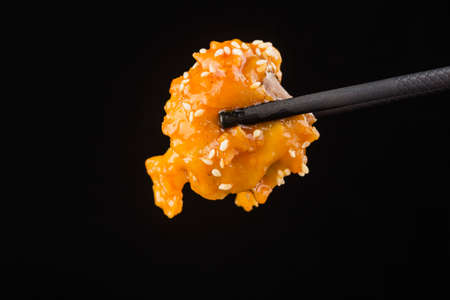 Chinese cuisine- sour and sweet spare rib with pineapple and Cucumberの写真素材