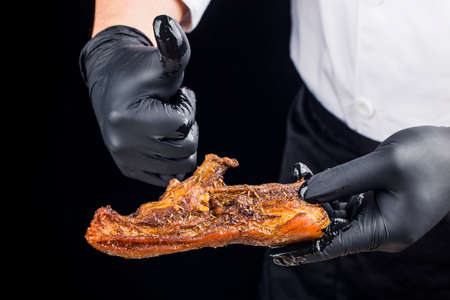 Delicious roast lamb chop, roast muttonの写真素材