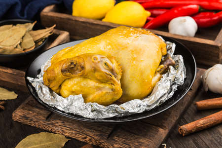 Chinese delicacy; a delicious kiln chickenの写真素材