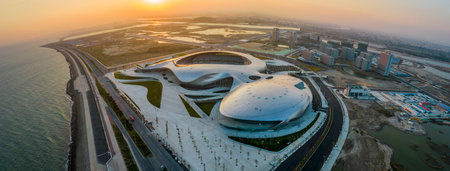 The main venue of the Games in Shantou, Guangdong,のeditorial素材
