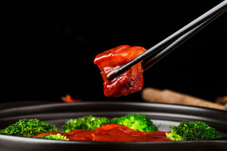 Chinese cuisine - braised meat, fermented bean curd braised meatの写真素材