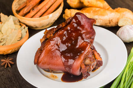 Chinese Food: Braised Pork Knuckle