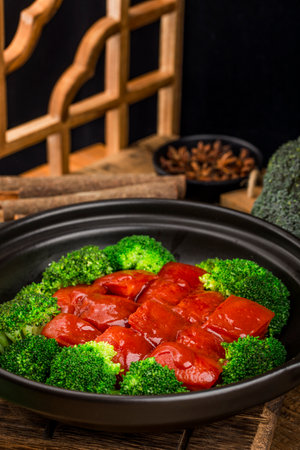 Chinese cuisine - braised meat, fermented bean curd braised meatの写真素材