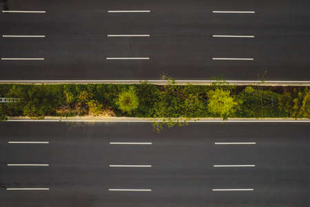 Aerial photography of Asphalt Pavementの写真素材