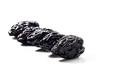 Dry fruit prune closeup. Fruit of dried pruneの写真素材