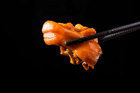 A plate of braised pork feetの写真素材