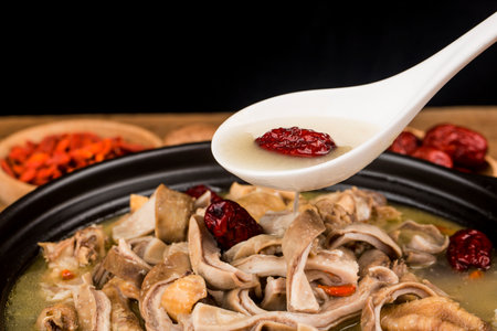 Chinese Food: Pork Belly in Chicken Soup