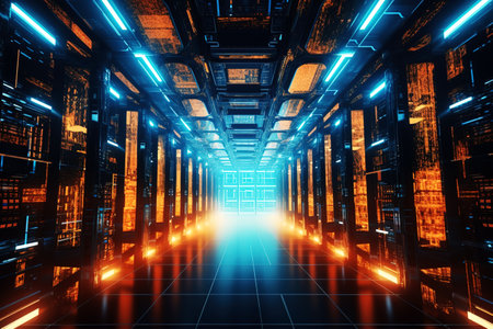 Background of high-tech digital conceptsの素材