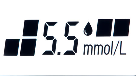 showing digital display showing 5.5 with a drop and black segments. resolution...