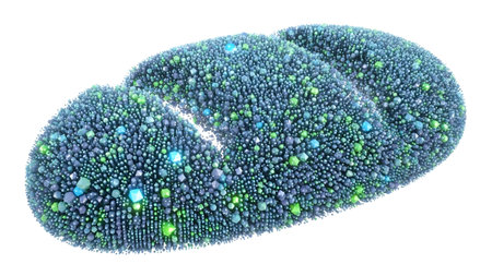 (9088) showing cloud shape made of blue and green cubes and spheres. resolution