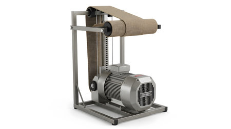 Belt showing industrial belt grinding machine with motor and roll of. resolution