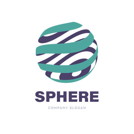 Abstract Sphere. Vector logotypeのイラスト素材