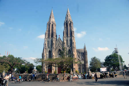 Dpuble Charchs in  Mysore, India.のeditorial素材