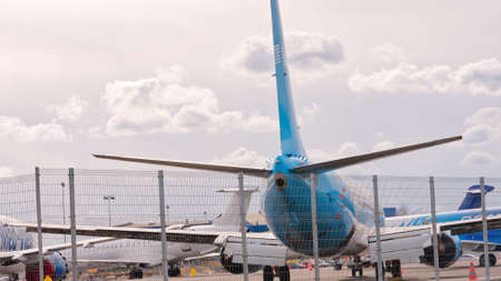 An old aircraft parking place in Estonia, Tallinn airport