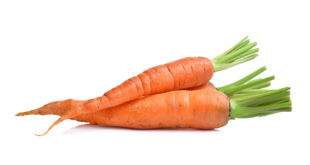 baby carrot  isolated on white backgroundの写真素材