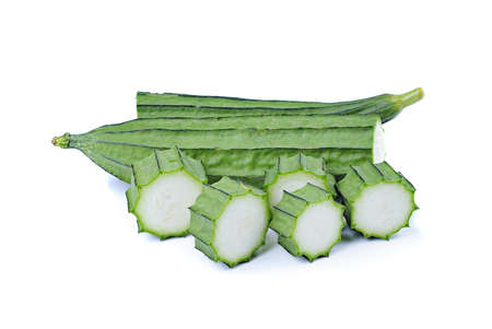 Fresh  gourd on white backgroundの写真素材