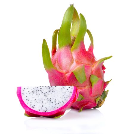 dragonfruit  isolated on a white backgroundの写真素材