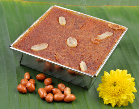 Sweet mung Bean Thai Custard Dessertの写真素材