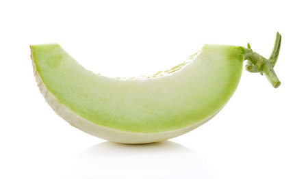 Fresh honeydew Melon isolated  on White Backgroundの写真素材