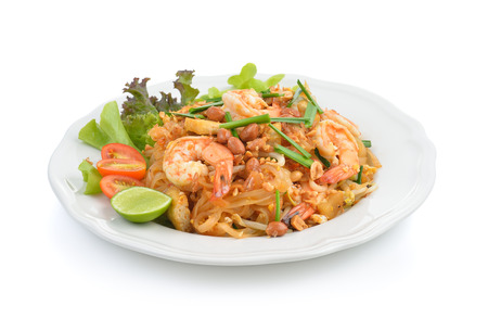 Thai style noodles or padthai ,Delicious foodの写真素材