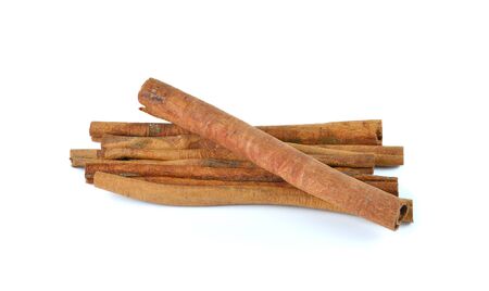 cinnamon isolated on white backgroundの写真素材