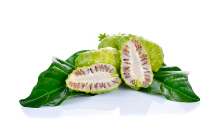 Exotic Fruit - Noni on white backgroundの写真素材