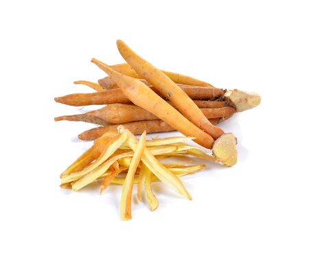 finger root on white background.の写真素材