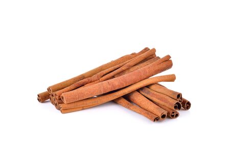 Cinnamon sticks  on white background