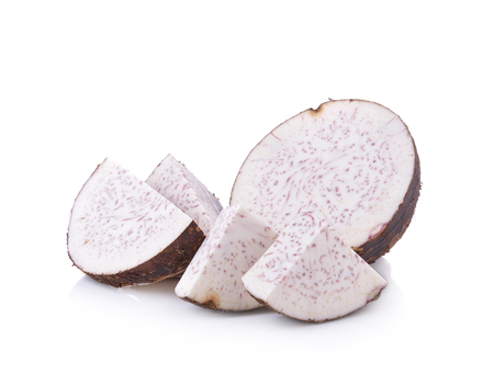 Taro on white backgroundの写真素材