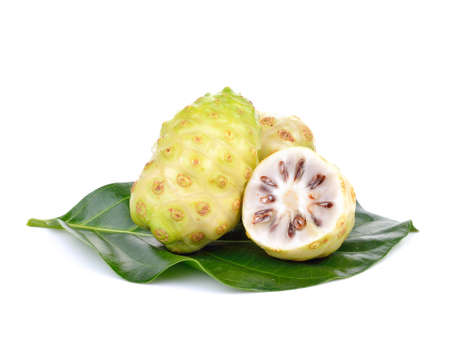 Exotic Fruit - Noni on white backgroundの写真素材