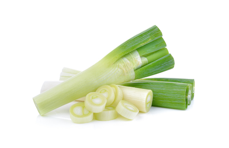 fresh green Japanese Bunching Onionの写真素材
