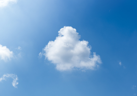 blue sky with cloudの写真素材