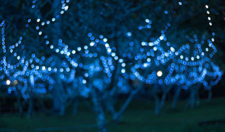Blurred background Bokeh for Christmas, New Year, holiday .の写真素材