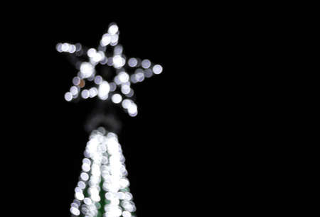 Star Blurred background Bokeh for Christmas, New Year, holiday .の写真素材