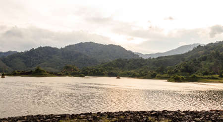 Water Reservoir at hadsompaen , Ranong ,Thailand.の写真素材