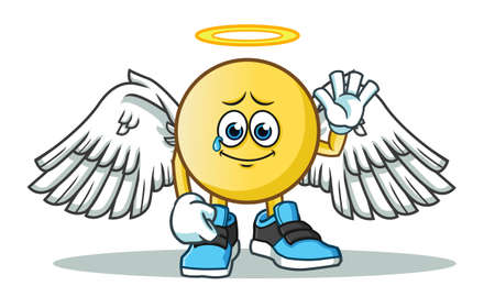 emoticon after death america vector cartoon illustrationのイラスト素材