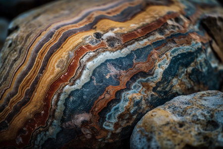 A close-up shot of a textured rock
. generative AIの素材