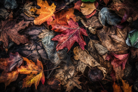 A colorful array of autumn leaves
. generative AIの素材