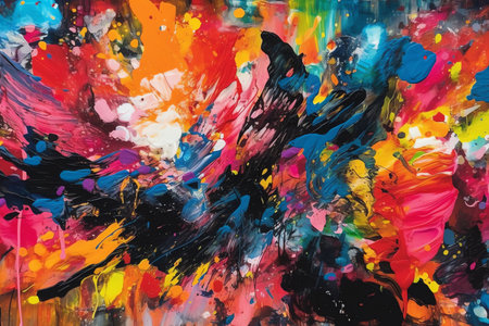 A colorful abstract painting, bright and vivid colors
. generative AIの素材