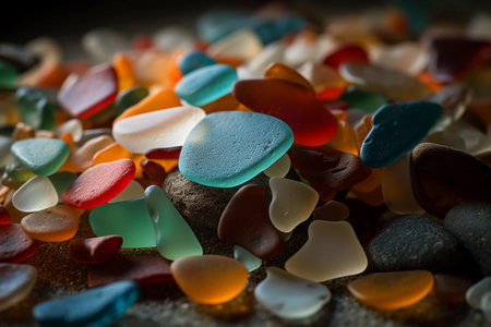 A collection of colorful sea glass
. generative AIの素材