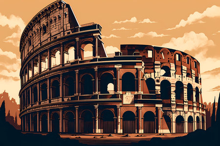 Colosseum in Rome, Italy, heritage day
. generative AIの素材
