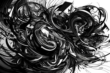 bold black lines in the style of abstract
. generative AIの素材
