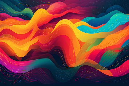 colorful abstract background with a rainbow hues
. generative AIの素材