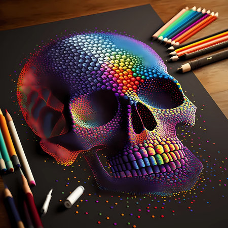 colorful paint art pupil
. generative AIの素材