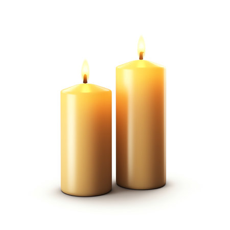 A pair of romantic candles, isolated object
. generative AIの素材