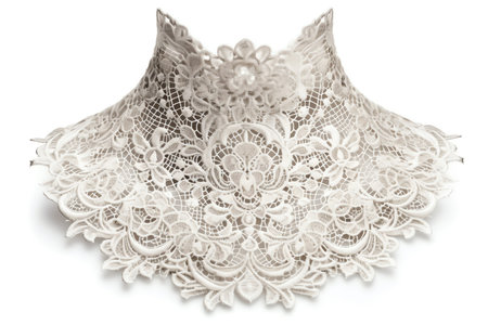 A delicate lace collar, isolated object
. generative AIの素材