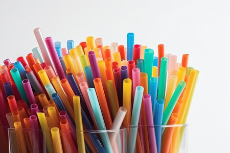 A collection of colorful straws, isolated object
. generative AIの素材