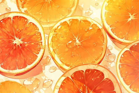 A juicy orange slice, close up image
. generative AIの素材