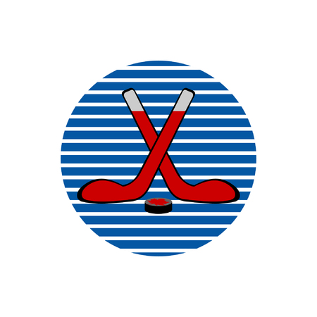 baseball stick logo design vectorのイラスト素材